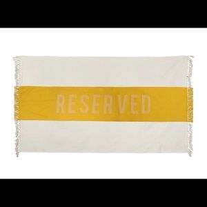 Yellow Reserved Beach Towel